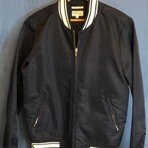 GANT Rugger Mens Zippered Varsity Jacket NAVY BLUE